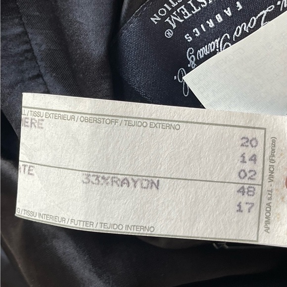 Giorgio Armani Loro Piana 100% Cashmere Storm System Long Coat Size 52 - Picture 8 of 16